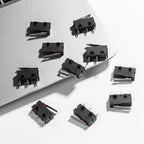 12Pcs Micro Limit Switch Straight Lever Precision Compact Mechanical Electronic Equipment Industrial Automation Small Push