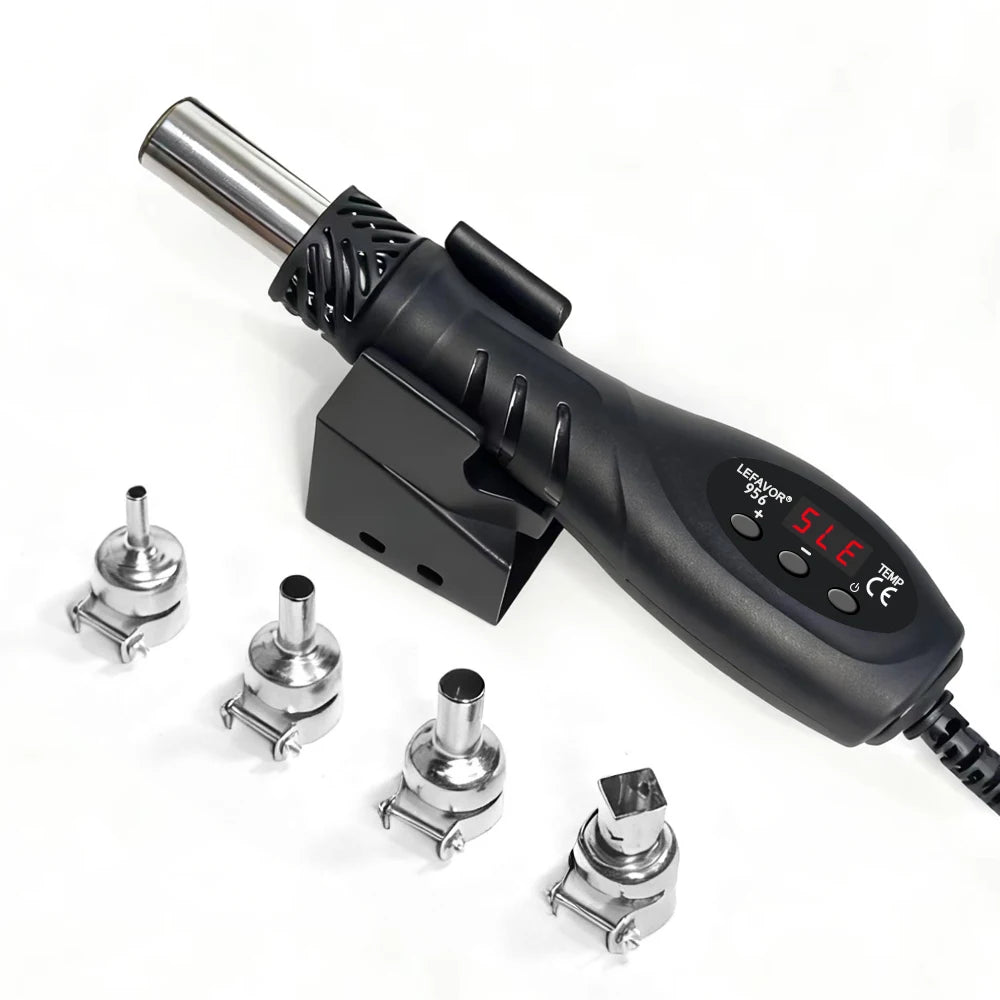 700W Micro Hot Air Gun Temp Adjusted C/F Soldering Rework Welding Station LCD Digital Heat Gun BGA IC Solder Tools auto sleep