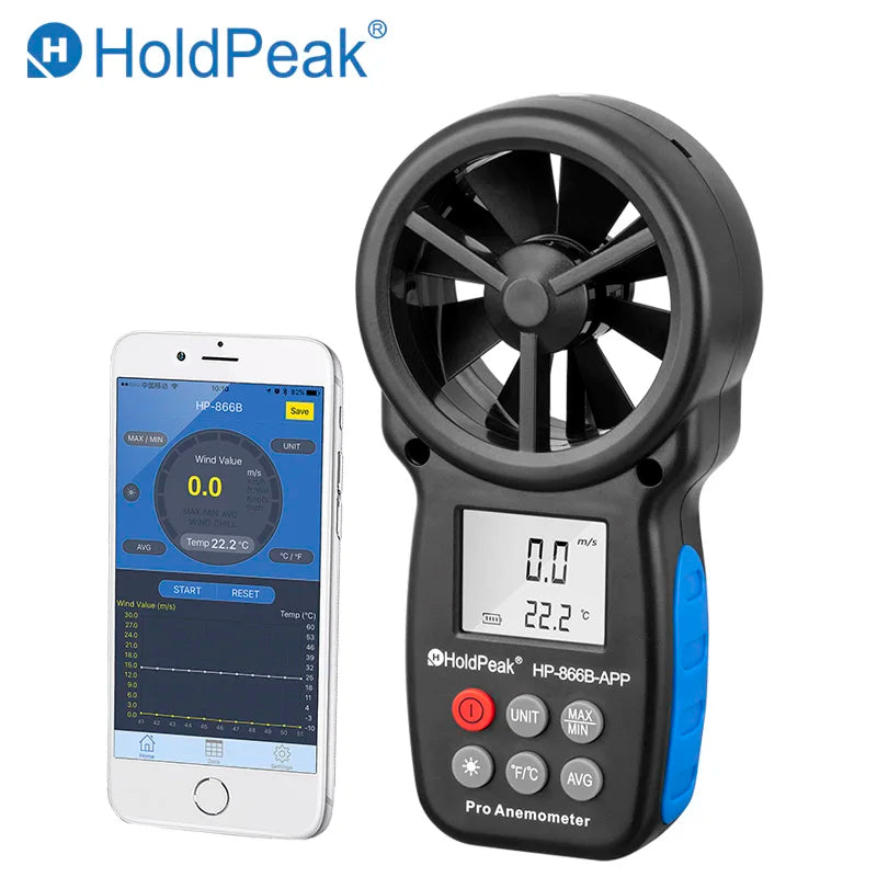 HP-866B-WM Weather Meter Anemometer Wind Speed Temperature Humidity Barometer Altitude