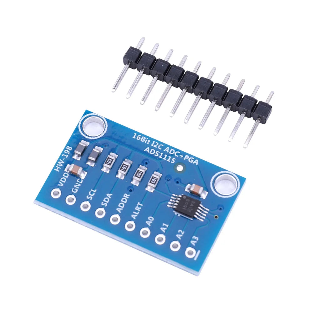 ADS1115 ADC Ultra-Compact 4 Channel Module with Programmable Gain Amplifier 2.0V To 5.5V High Precision for Arduino Raspberry Pi