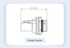 LR20 M20 Ethernet Network RJ45 Waterproof Connector Cat6 Panel Mount 0.1m To 1m Extension Cable Wire Interface Signal Adapter