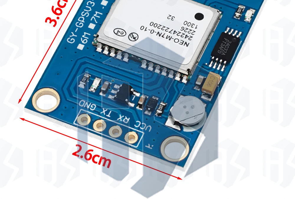NEO-M8N/NEO-6M GPS Module (GY-GPSV3): Compatible with APM 1.65/2.56, Pixhawk V2.4.5 & MWC Controllers – 3.6V Operating Voltage