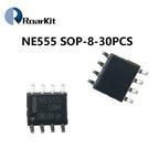10/20/30PCS New NE555 NE555P NE555N 555 Timers DIP-8 8 Pin DIP Sockets /SOP-8 SMD NE555DR IC