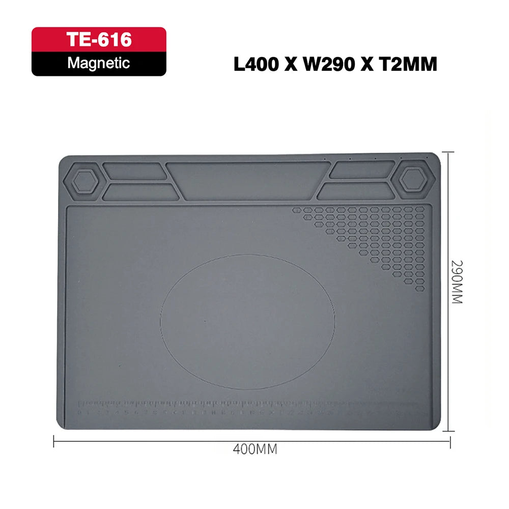 JCD Silicone Soldering Mat ESD Antistatic Heat Insulation Motherboard Electronics Phone Repair Maintenance Working Platform Pad