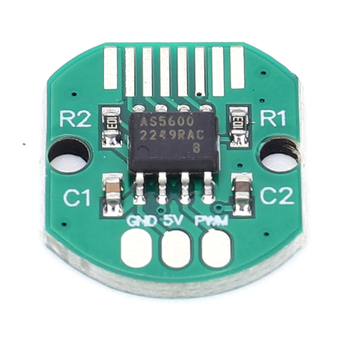 AS5600 Magnetic Induction Angle Measurement Sensor Module High Precision 12-Bit Magnetic Position Sensor Encoder with 3-pin Wire