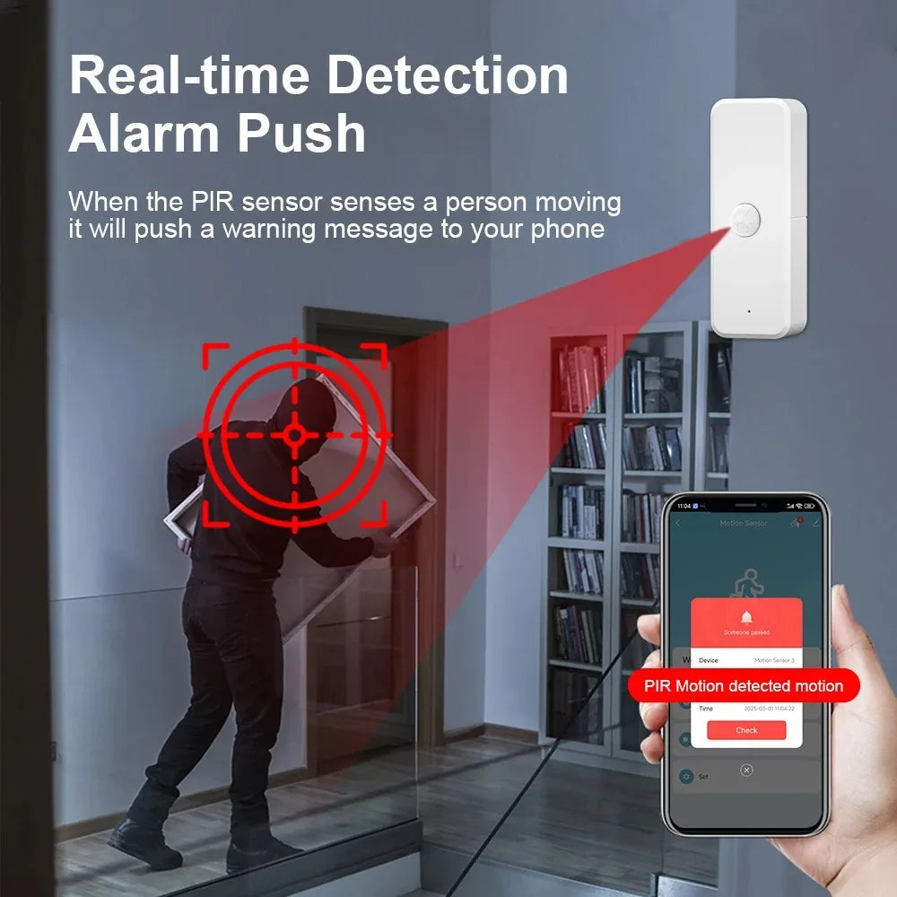 WiFi or Zigbee PIR Motion Sensor Tuya Smart Home Human Body Infrared Detector Security Smart Life Works With Alexa Google Home