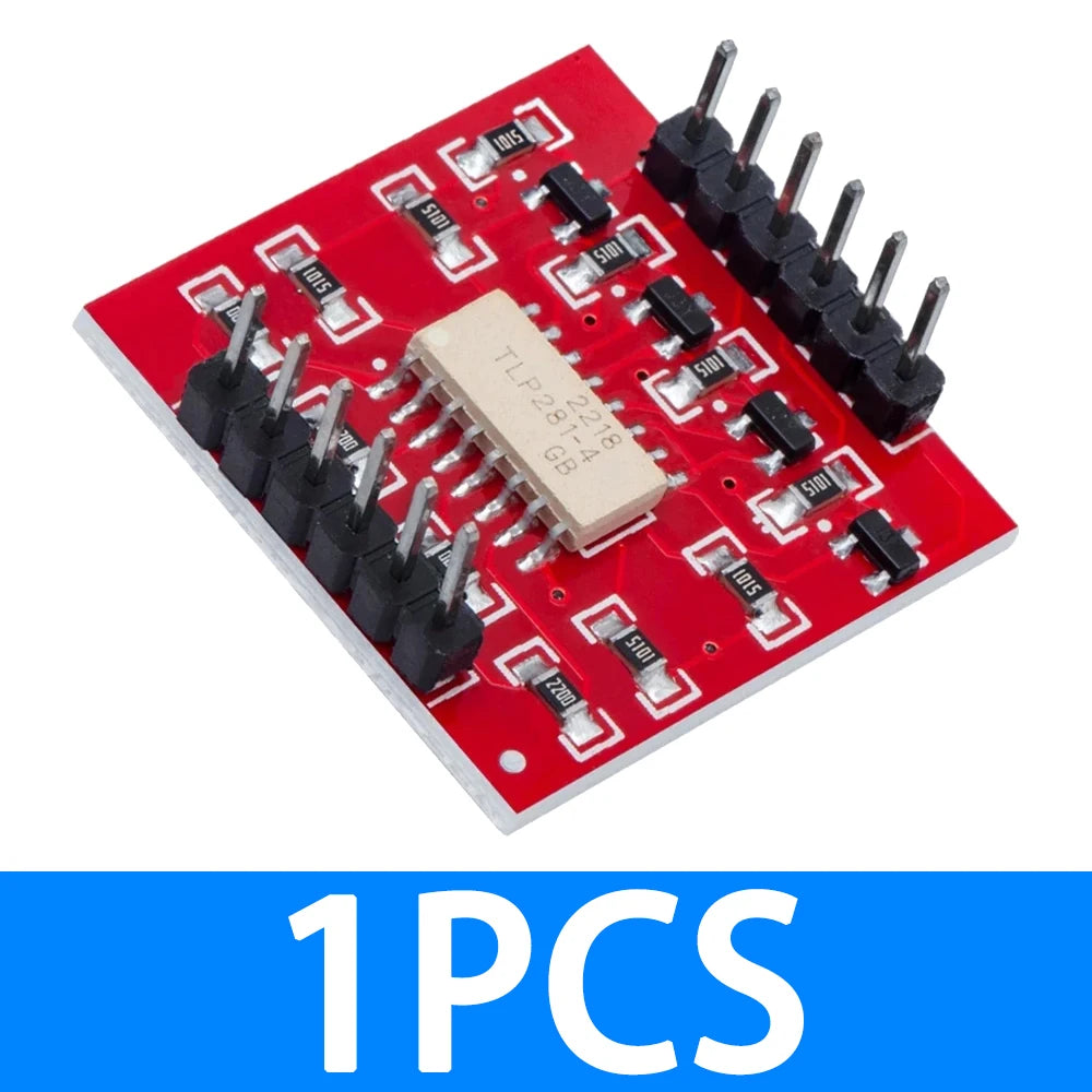 TLP281 4 CH 4-Channel Opto-isolator IC Module For Arduino Expansion Board High And Low Level Optocoupler Isolation 4 Channel