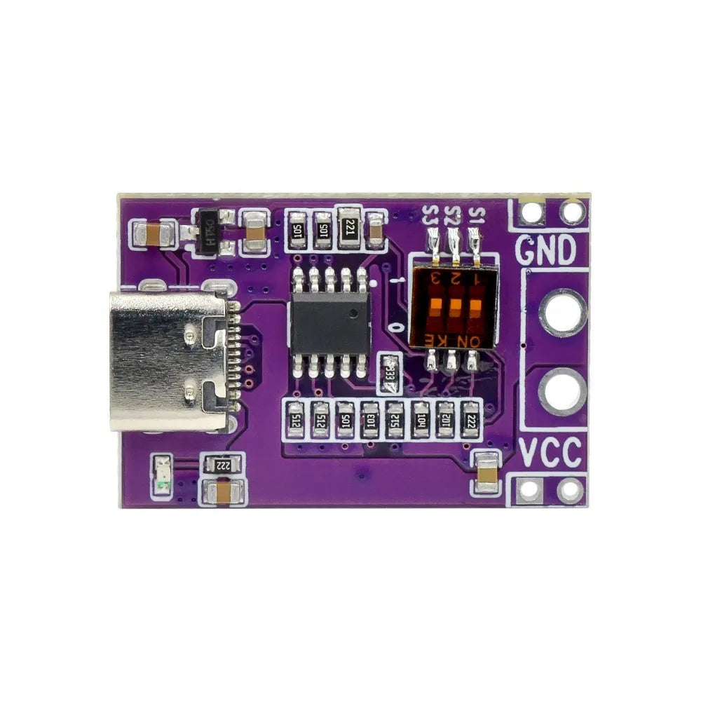 1-100PCS PD/QC/AFC Fast Charge Decoy Trigger Type-C Decoy Module Board with DIP Switch 5V 9V 12V 15V 20V Fixed Voltage Output