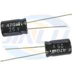 20pcs 25V470uf 8x12mm Aluminum Electrolytic Capacitor 470uf25v 25v 470uf 25wv 470mf 25vdc 470FD 25v470mf 470mf25v