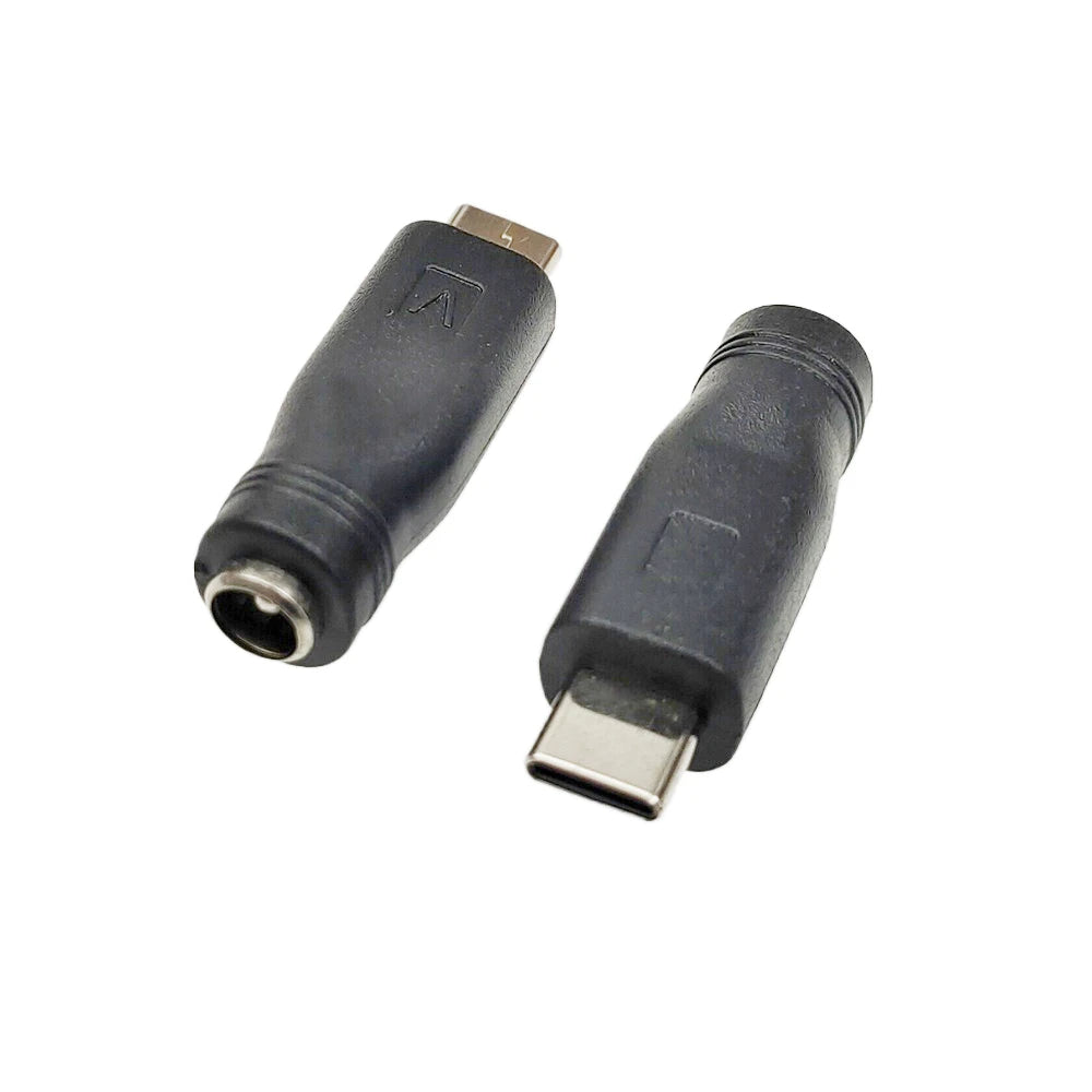 2/5/10PCS DC USB Type-c to 5.5*2.1 Female Connector to Female 5521 Power Jack DC Power Conector 5.5x2.1 Adapter USB C Converter