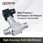 HTP‑610 Compact Differential Pressure Transmitter Diffused Silicon Sensor RS485/Analog Output ‑10kPa‑100MPa G1/4 G1/2