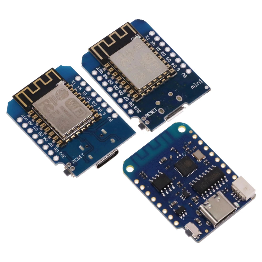 ESP8266 D1 Mini Pro WiFi Development NodeMcu Lua ESP-12F CH340G Type-c Micro SD/TF SHT30 Proto Board Dual Base for WeMos DIY Kit