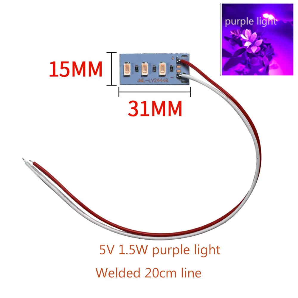 High Brightness 1.5W 5V  LED 5730 SMD Color Lamp Bead Light Board Bulb With Line Red Purple Yellow Green Blue  Warm White Light