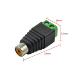 4/8/20PCS RCA Female/Male Jack AV Screw Connector Adapter Jack RCA Terminal Block CAT5 To Camera CCTV Video Balun