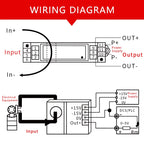 Hall Current Sensor AC 5A 10A 20A 50A 200A Transmitter 4-20mA 0-10V RS485 Output Ampere Transducer Current Transformer