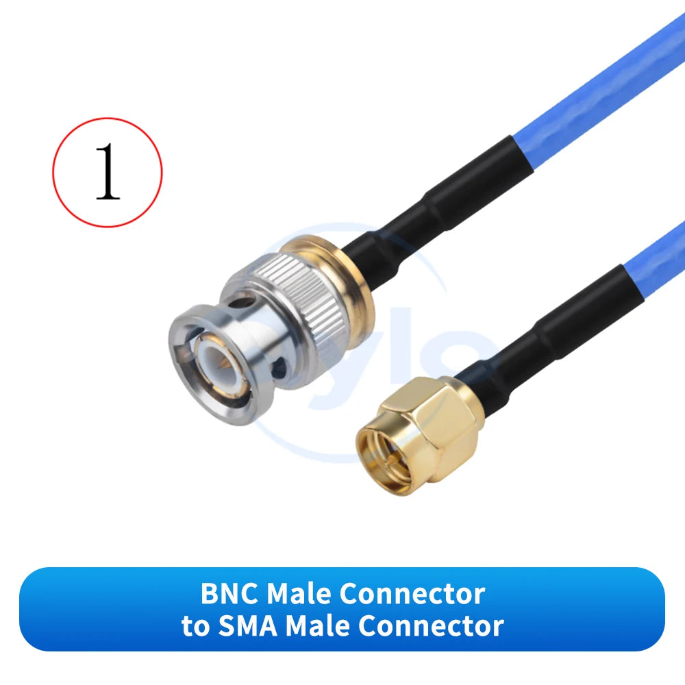 (1 pcs) BNC to SMA Male / Female Adapter SS402 Ultra-Flexible High-Frequency Cable Stainless Steel High-Frequency RF Cable