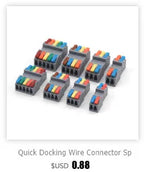 Wire Connector Electrical Terminal Blocks Splitter Led Push in Quick Connectors Conductor Cable  Junction Box 0.5-6mm²