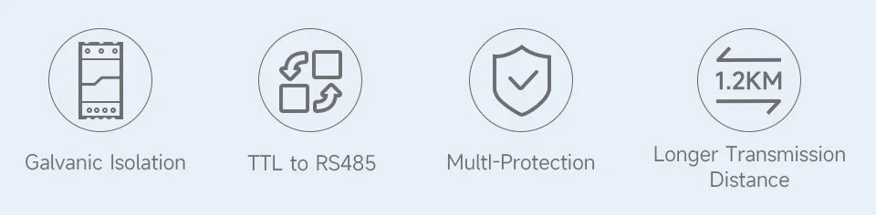 UART TTL To RS485 C Built-In Protection Circuits