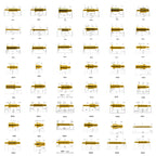5pcs Pogo Pin Connector Pogopin Battery Spring Loaded Contact SMD Needle PCB 2 3 4 5 6 7 8 9 10 12 14 MM Test Probe H021 - H040