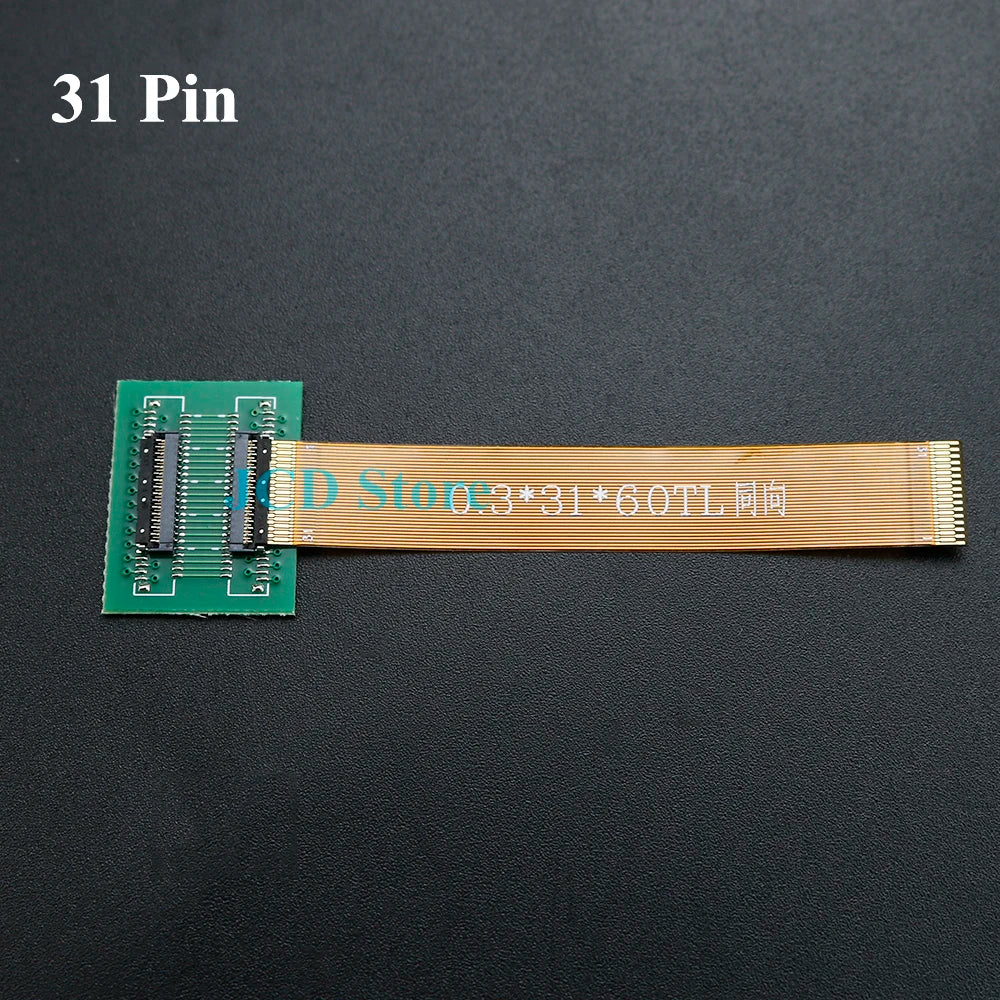 1Set 23 25 31 39 45 51 Pin 0.3mm Pitch Extension Board Connector Adapter with FFC FPC Flexible Flat Cable Length 60mm