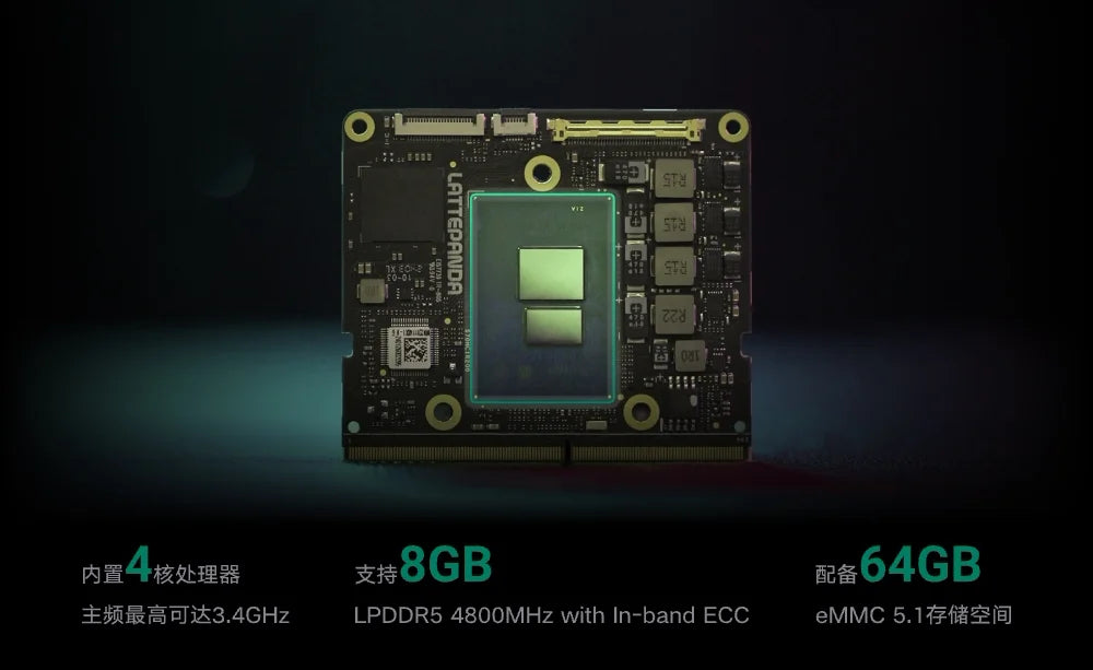 LattePanda Mu Latte Panda Micro x86 Computing Module N100 Processor 8G Memory 64G Storage