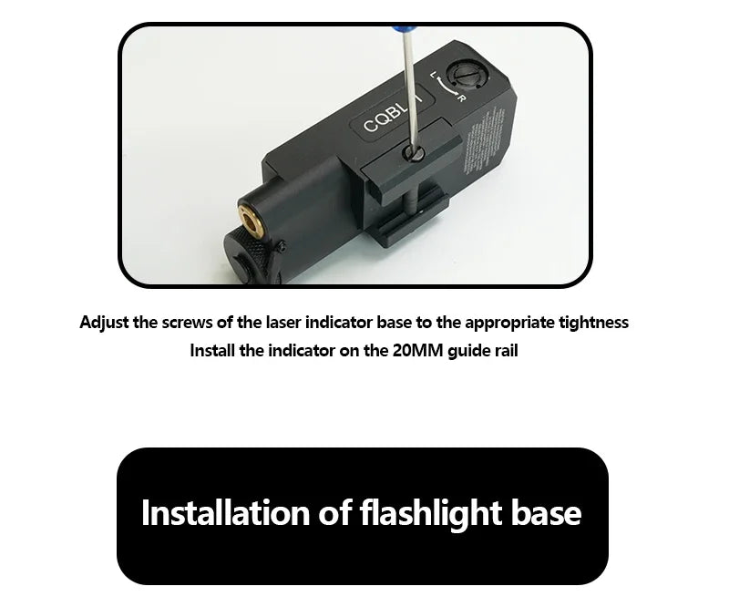 CQBL-1 Laser Aiming IR/Red/Green Dot Laser Indicator Momentary Constant Quick Opening With Scout Light Connect Mount For 20MM