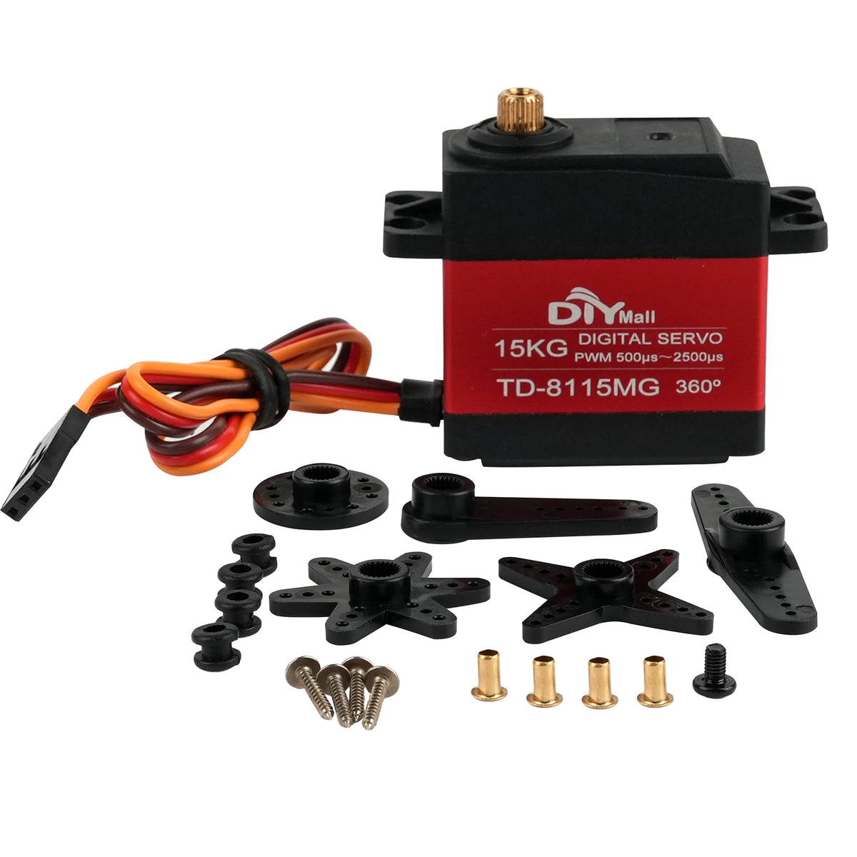 Waterproof 15KG TD-8115MG Robot Digital Servo 180/270/360° Digital Servo Motor Metal Gear For RC Model Car Airplane Robotic Arm
