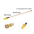 BEVOTOP 10PCS SMA Female to uFL IPX RF1 Female Connector RF Coax Pigtail Antenna Extension Cable  RG178 SMA  Cable