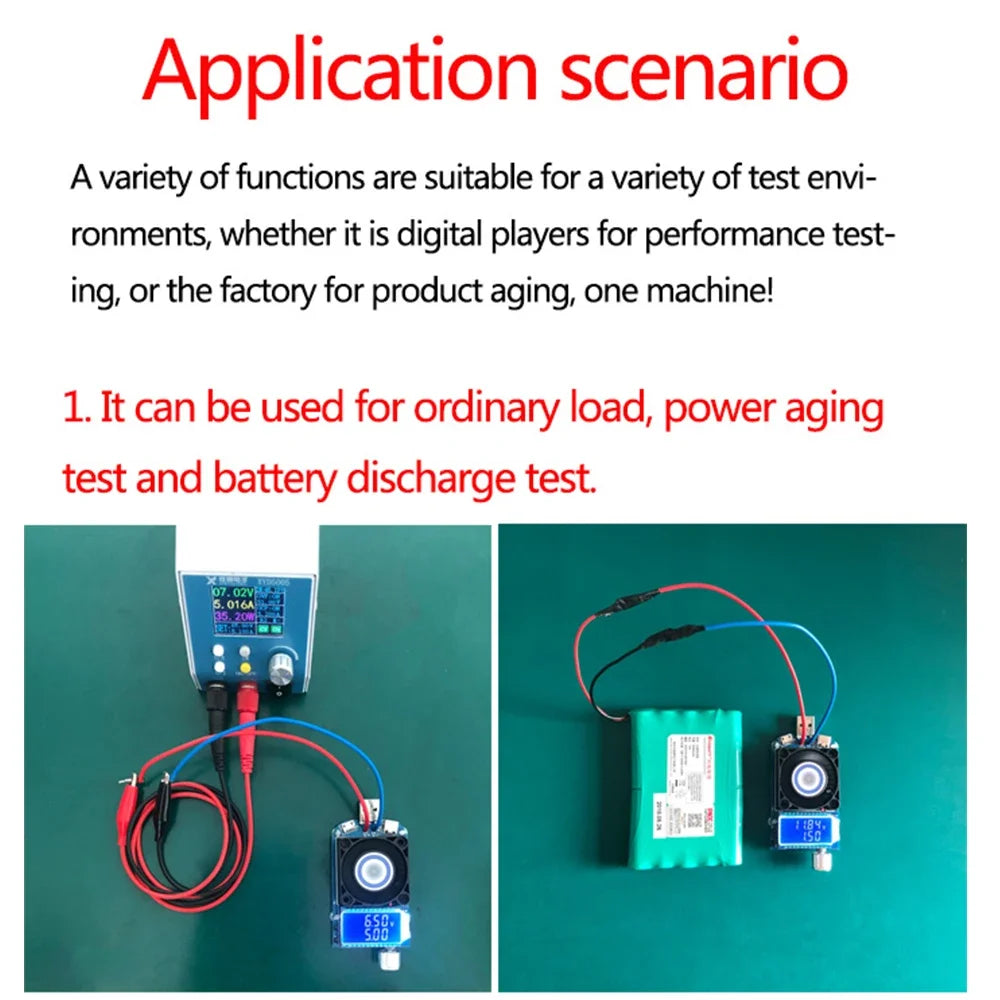 1PCS KZ35 Constant Current Electronic Load USB Type C QC2.0/3.0 AFC FCP Triggers Battery Testser Discharge Capacity Meter