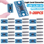 1-20PCS TXS0108E Logic Level Shifter TTL Bi-Directional Module 3.3V 5V 8 Channel High Speed Mutual Converter Module for Arduino