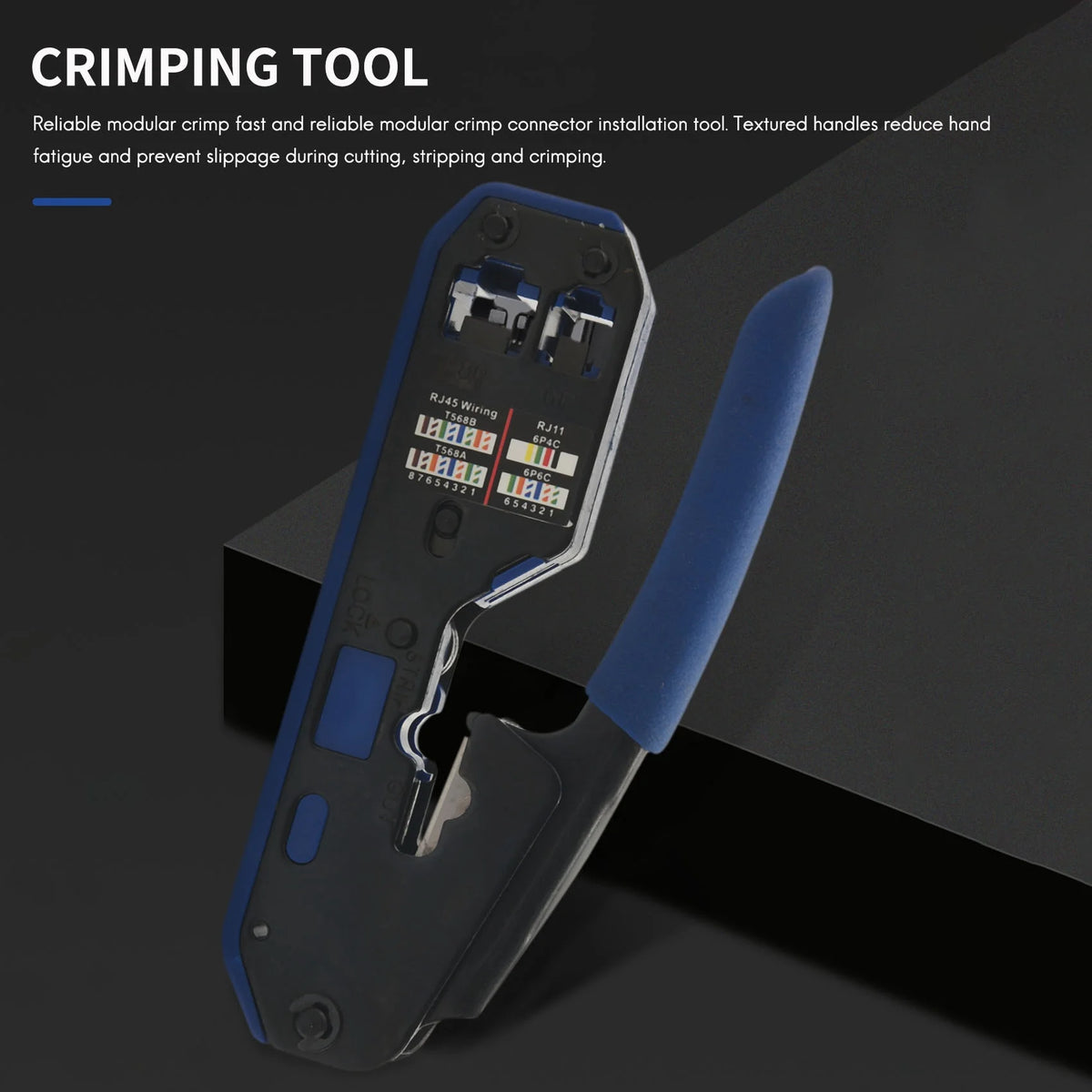 Well Made-Network Cable Tester RJ45 Crimp Tool Kit CAT5 CAT5E CAT6 Crimping Tool Kit, 50PCS RJ45 CAT6 Connector Plug
