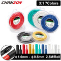 2.5M 7 Colors 1.6 - 9.5mm 3:1 Heat Shrink Tube with Glue Double Dual Wall Adhesive Lined Wire Marine Grade Shrinkable Wrap Tape