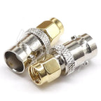 SMA Male Plug to BNC Female M/F Radio Antenna Connector RF Converter M/F Radio Antenna Adapters Kit Coaxial SMA to BNC Adapter