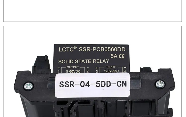 LCTC Solid State Relay Module 2 Or 4 Channels Relay DC TO AC DC TO DC 5A Common Positive Common Negative SSR DIN Mounted Relay