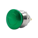 Metal Push Button Switch 12mm Waterproof Momentary Self Reset without Fixation Mushroom Head Switch Oxidation Green 1A 1NO 2pins