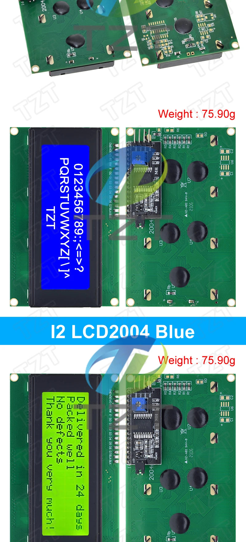 TZT LCD1602 LCD 1602 2004 12864 module Blue Green screen 16x2 20X4 Character LCD Display Module HD44780 Controller