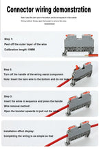 KV2.5 Direct Insertion Quick Terminal Block Rail Type Wire Connector Instead Of UK/ST/PT/SAK Docking For Parallel Connection