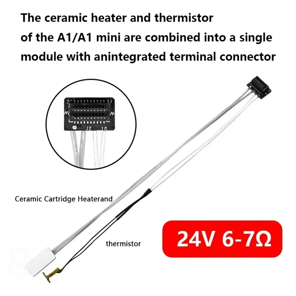 V4.0 Hotend For Bambu Lab Hotend With Nozzle For Bambu Hot end Complete For Bambulab X1 Carbon P1P Thermistor  X1C Accessories