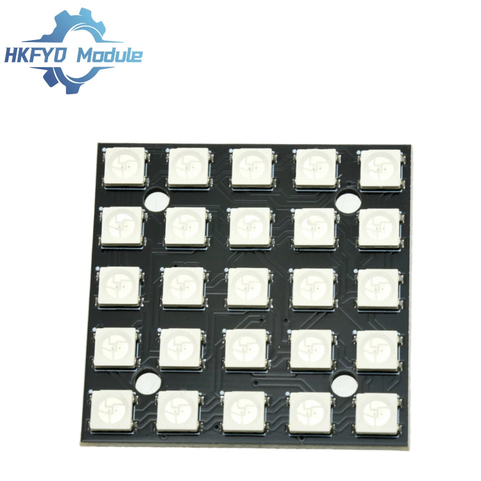 25x WS2812B 5050 RGB LED Matrix Module 5x5 Full-Color Addressable Smart Light Panel for Arduino DIY Lighting