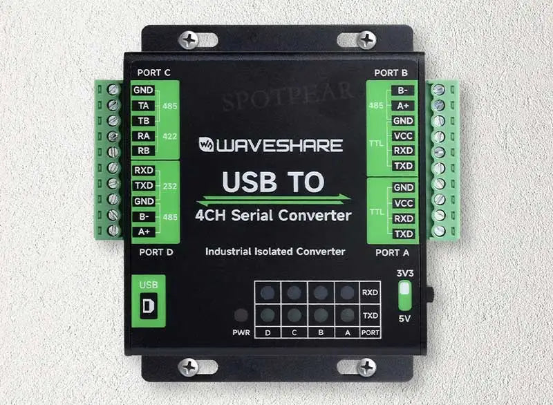 Industrial Converter USB TO 4CH RS232/485/422/TTL Serial UART FT4232HL