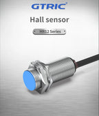 GTRIC Hall Effect Magnetic Proximity Sensor Switch NJK5002C Series M12 Sensing Distance 10mm DC10-30V NPN PNP N or S Pole