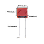 10PCS 2A 1A 3.15A 4A 392 Square Plastic Fuse T2A LCD TV Power Board Commonly Used Fuses Slow Blow Fuse T3.15A  Fuse 5A 6.3A 250V