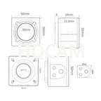 Mini Metal Box Webcam 4K 16MP High Speed Camera 1080p 720p Manual Zoom IMX298 UVC Plug Play PC USB Camera for Motion Video