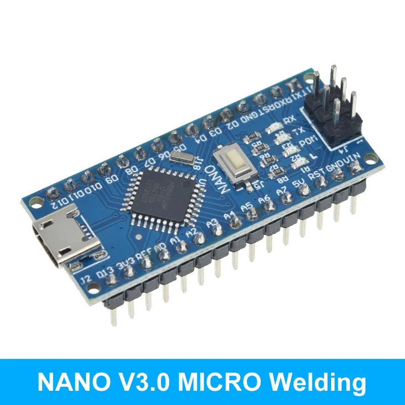 WAVGAT Nano 3.0 Arduino Board with Bootloader, CH340 USB Driver, ATMEGA328P MCU 16Mhz - Compatible with Arduino Nano Projects