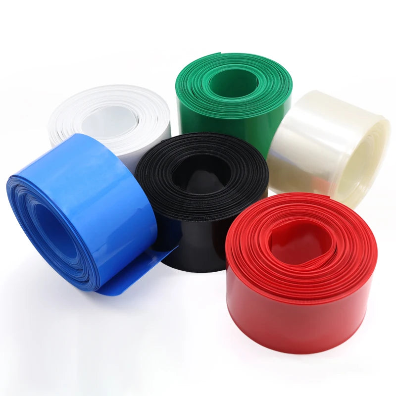 85mm ~ 350mm 18650 Lithium Battery Heat Shrink Tube Li-ion Wrap Cover Skin PVC Shrinkable Tubing Film Sleeves Insulation Sheath