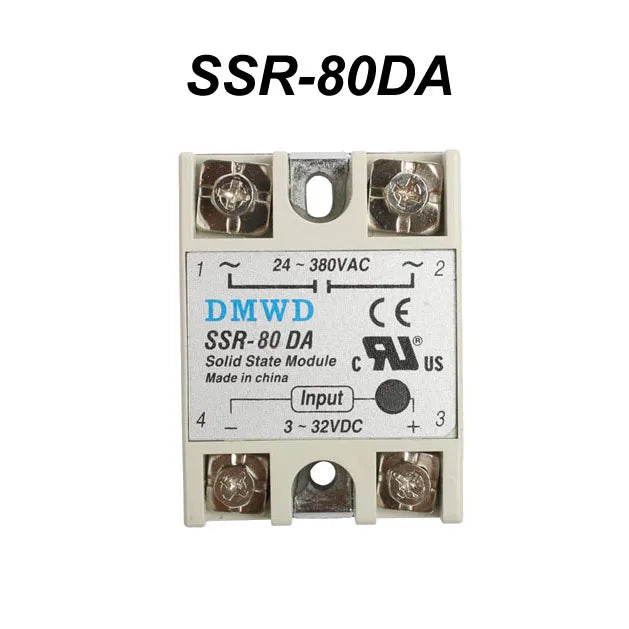 Industrial Solid State Relay SSR DA with Protective Flag SSR-40DA DC control AC Heat sink SSR-10DA SSR-15DA SSR-25DA