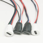 Type-C 2P/4P Glue Injection Direct Pressure Welding Wire Type Female Base USB Connector Adapter Type-C Waterproof Female Base