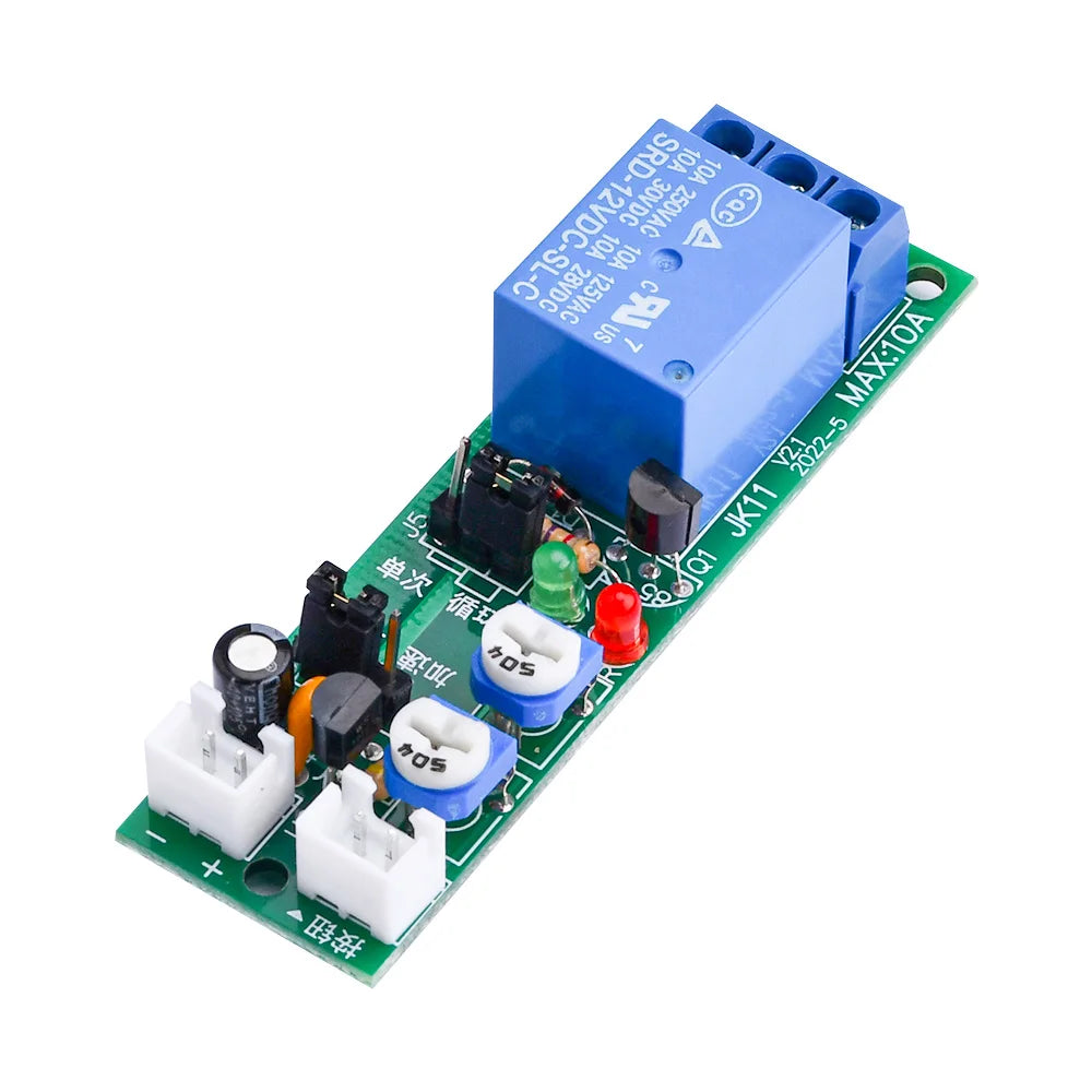 JK11 0-24H Cycle dual-Adjustable Timer Delay On/Off Switch Relay DC 5V 12V 24V Timer Delay Relay Module Electronic Component