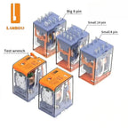 LANBOO Relay 12V 24V/AC 220V AC Voltage Coil High Quality General Purpose Micro Mini Relay with Socket Base 8pin/14pin