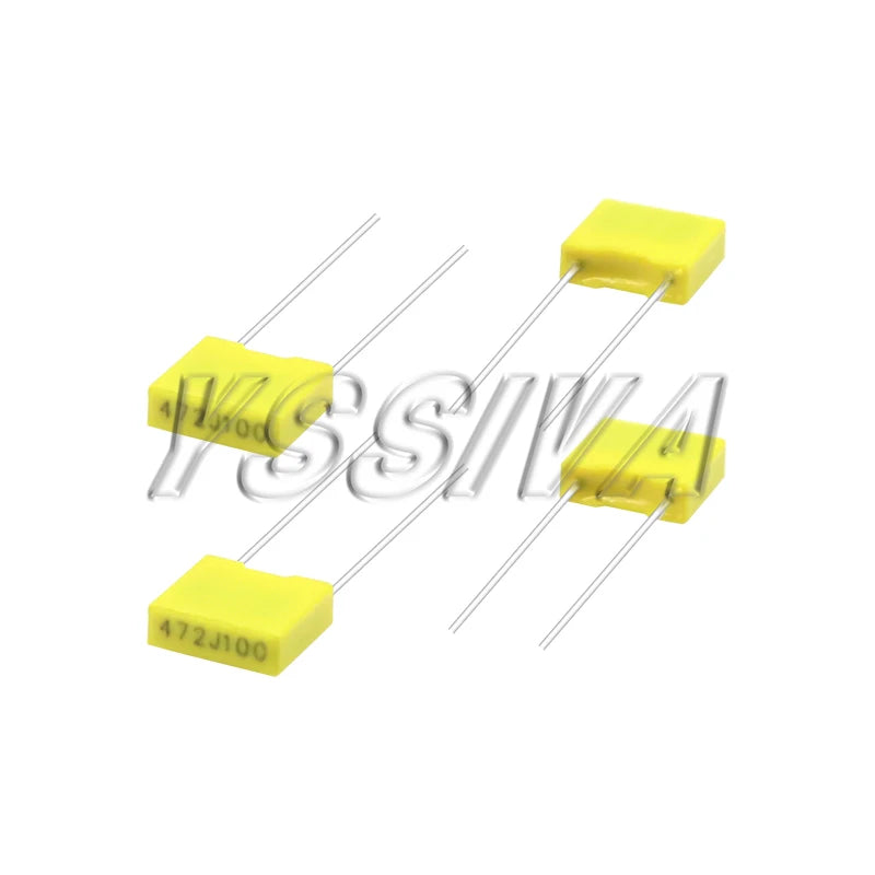 240Pcs Correction Capacitor Assorted Kit 24Values x 10Pcs 100V 102J-105J Polypropylene Safety Plastic Film Capacitors Set
